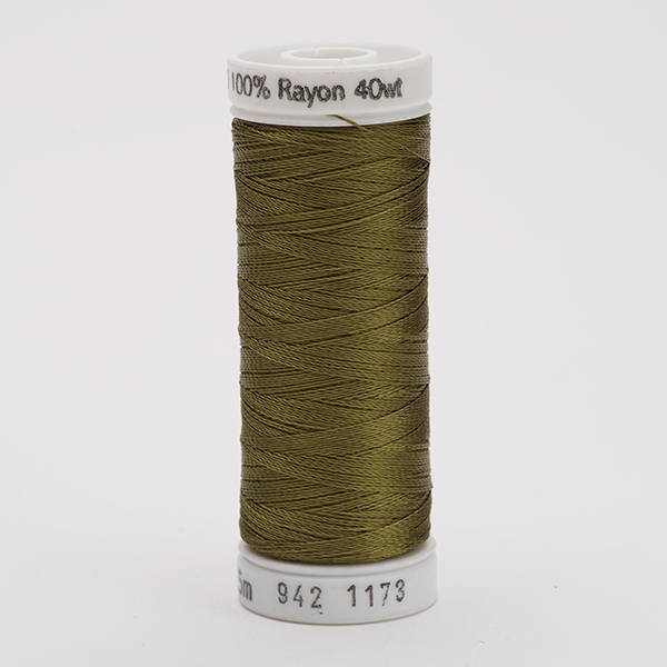 SULKY RAYON 40 farbig, 225m Snap Spulen -  Farbe 1173 Med. Army Green