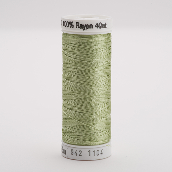 SULKY RAYON 40 coloured, 225m/250yds Snap Spools -  Colour 1104 Pastel Yellow Green