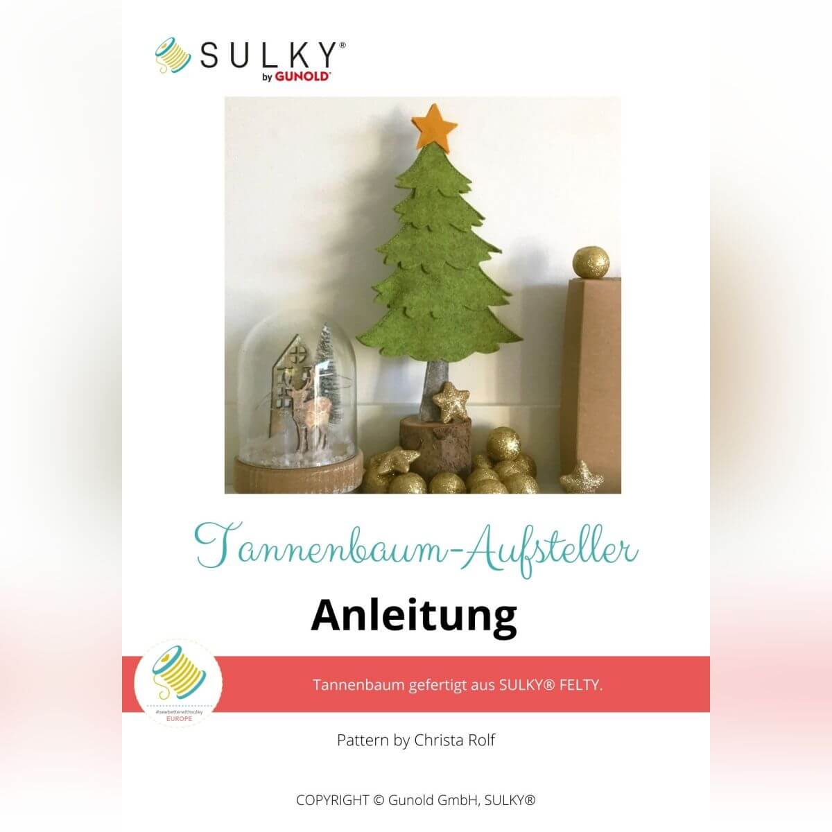 Tannenbaum-Aufsteller aus Filz