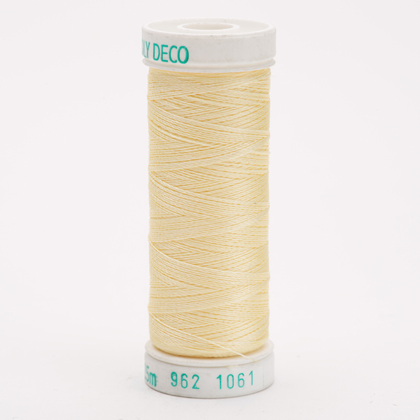 SULKY POLY DECO 40, 225m/250yd Snap Spools -  Colour 1061 Pale Yellow Green