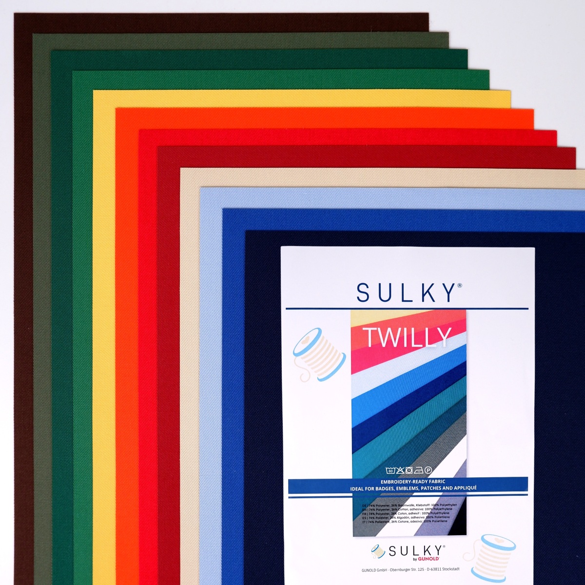 SULKY TWILLY Assortments á 12 sheets
19,5cm x 30cm - "Coloured"
