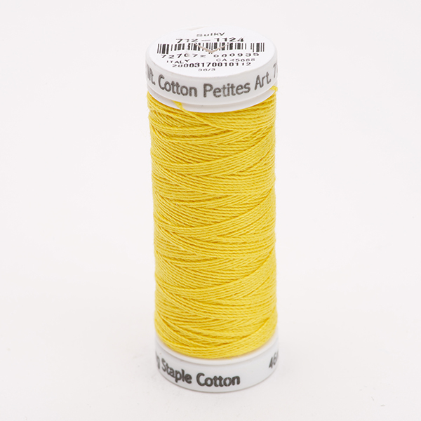 SULKY COTTON PETITES 12, 46m Snap Spulen -  Farbe 1124 Sun Yellow