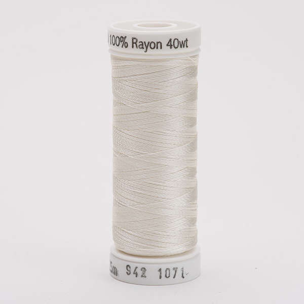 SULKY RAYON 40 white, 225m/250yds Snap Spools -  Colour 1071 Off White