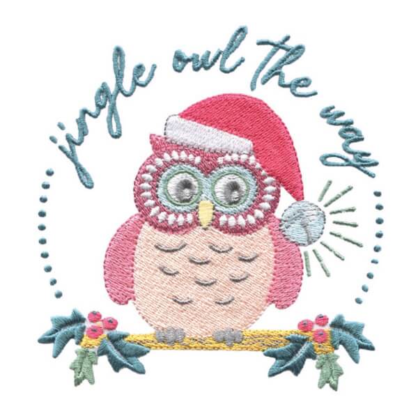 Stickdesign Owl Be Home for Christmas Collection (Download) Stickdesign Owl Be Home for Christmas Collection (Download)
