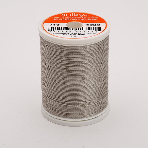 SULKY COTTON 12, 270m/300yds King Spools -  Colour 1328 Nickel Gray