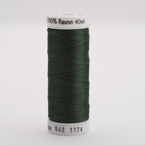 SULKY RAYON 40 farbig, 225m Snap Spulen -  Farbe 1174 Dk. Pine Green
