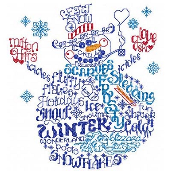 Stickdesign Winter Word Play (Download)