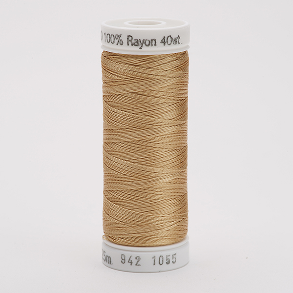 SULKY RAYON 40 coloured, 225m/250yds Snap Spools -  Colour 1055 Tawny Tan