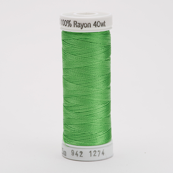 SULKY RAYON 40 farbig, 225m Snap Spulen -  Farbe 1274 Nile Green