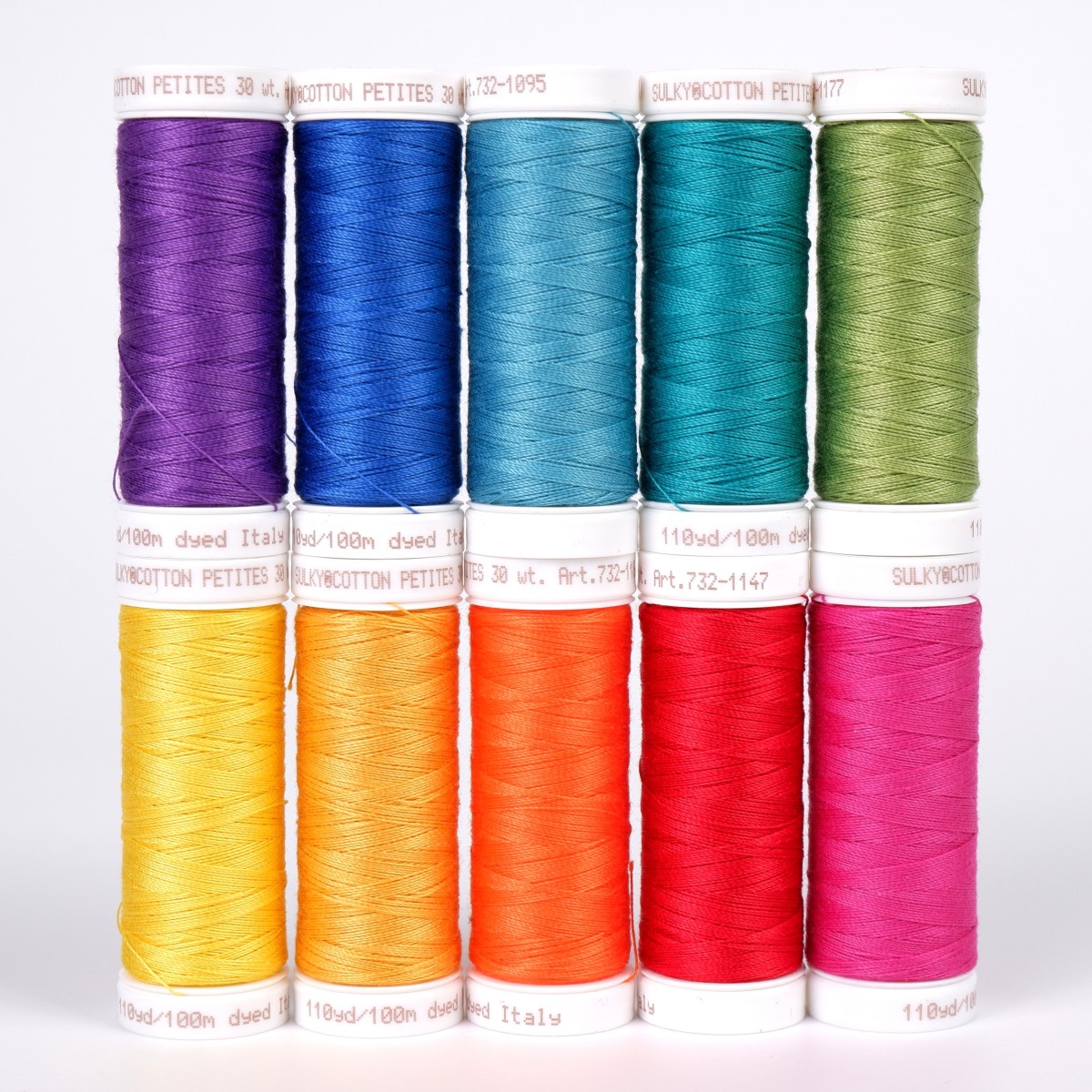 SULKY COTTON Petites 30 - COLOUR WHEEL
(10x 100m Snap Spulen)