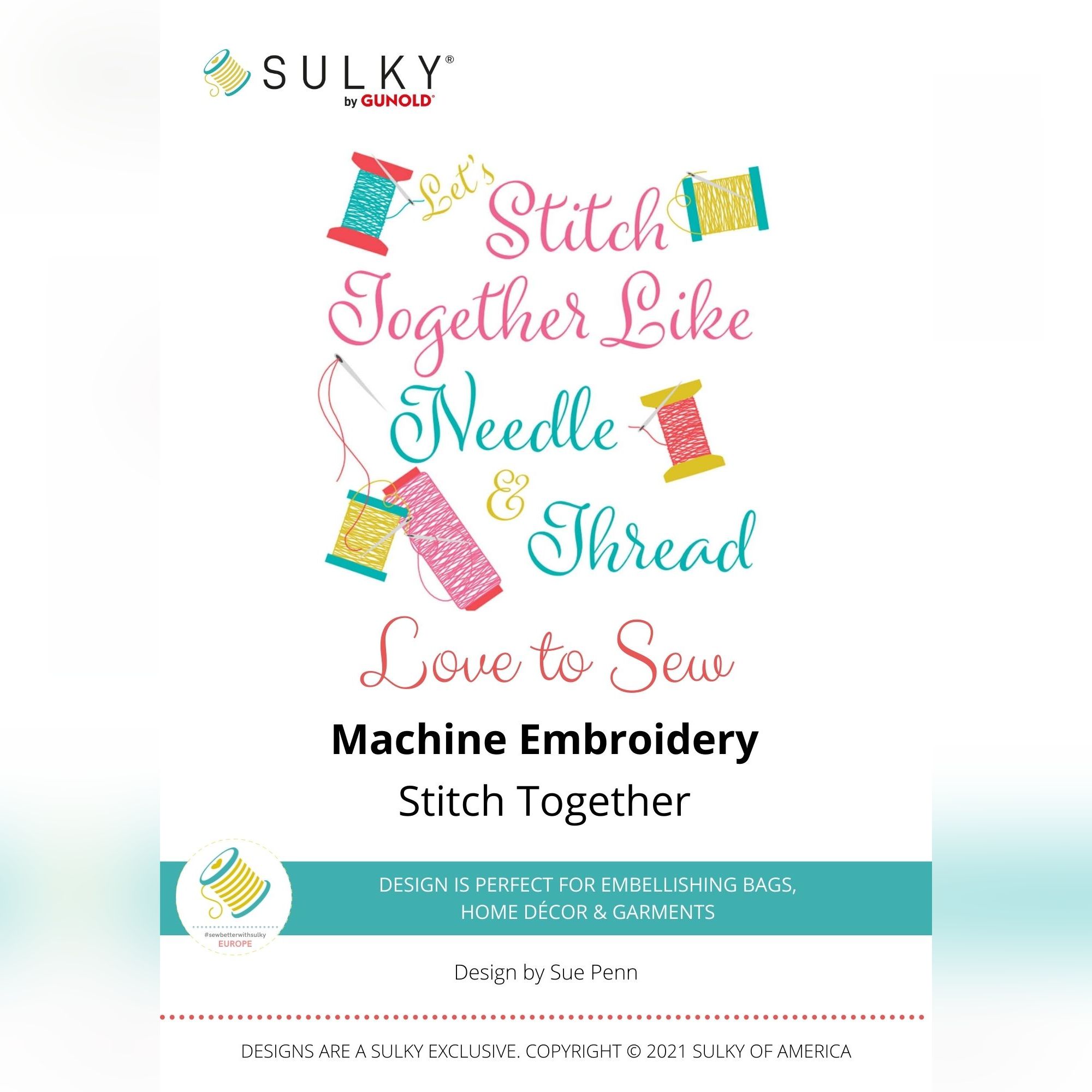 Stickdesign Love to Sew: Stitch Together (Download)