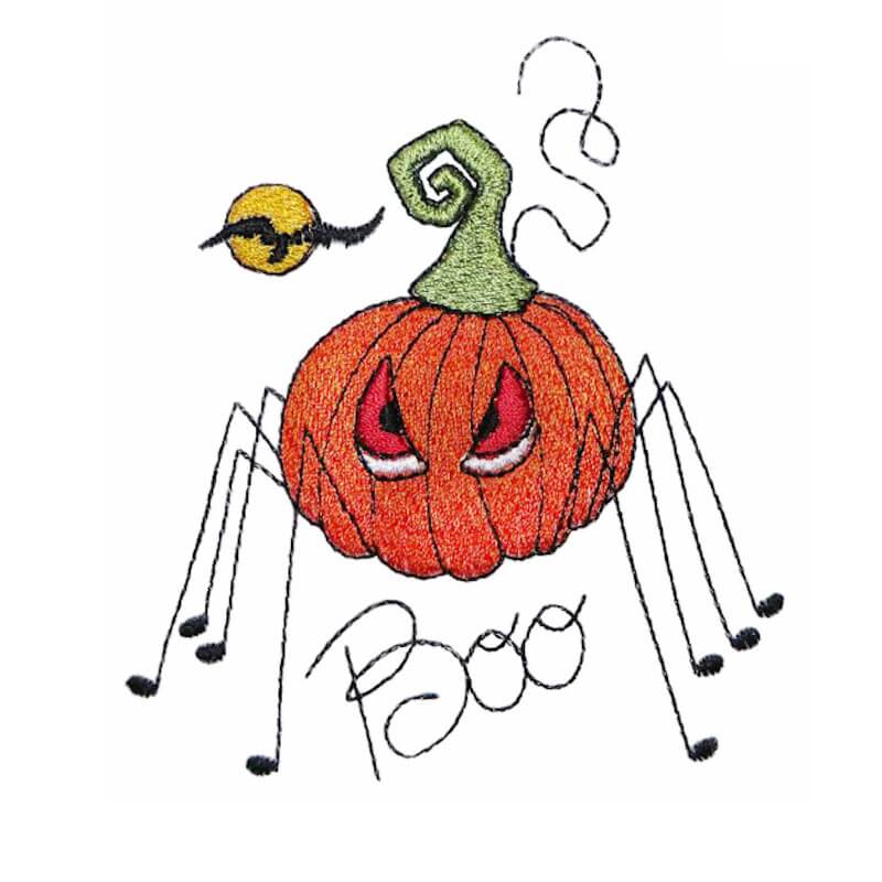 Stickdesign Spider Pumpkin (Download)