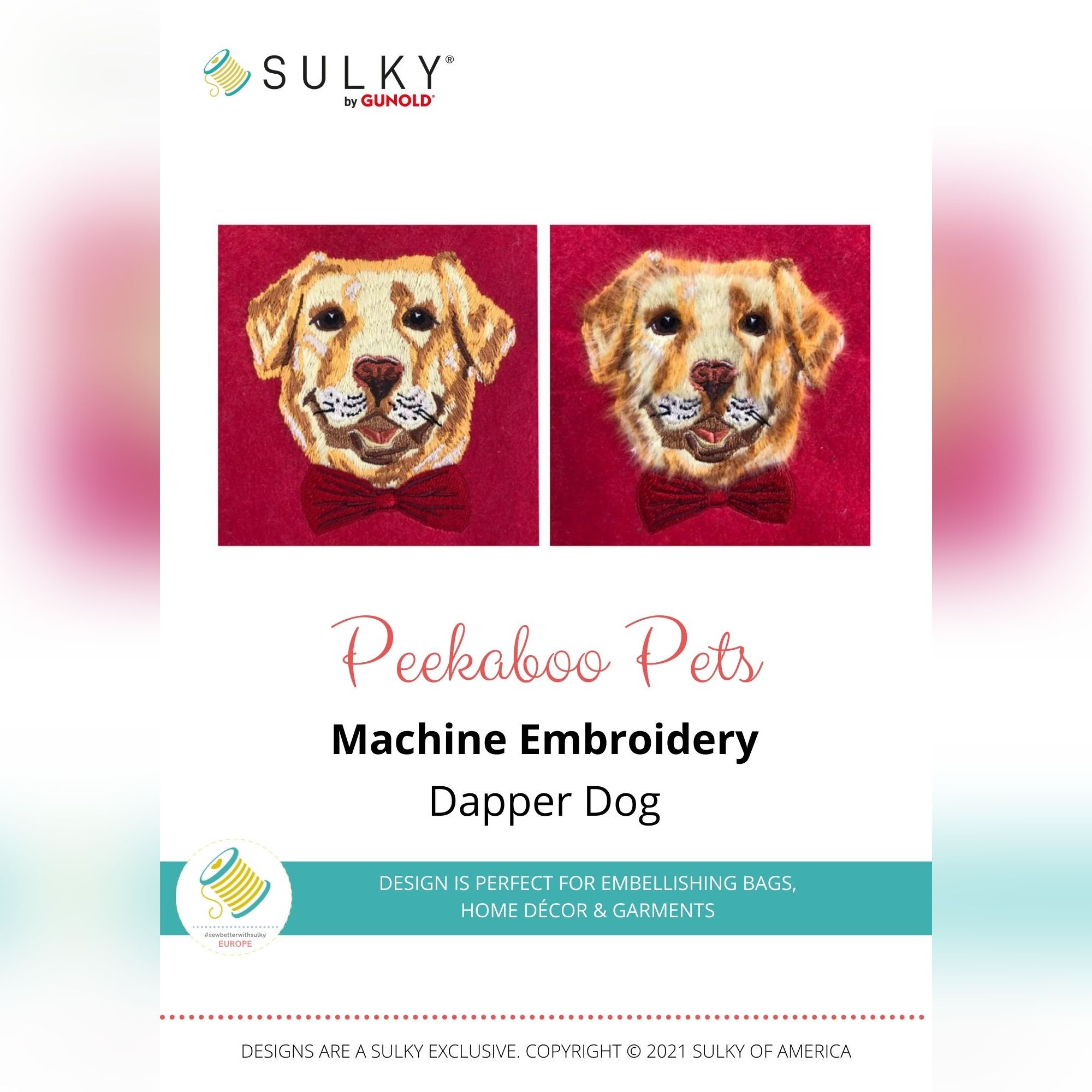 Stickdesign Peekaboo Pets: Dapper Dog (Download)