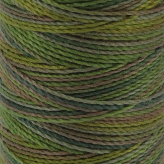 SULKY COTTON PETITES 12, 46m/50yds Snap Spools -  Colour 4020 Moss Medley multicolour