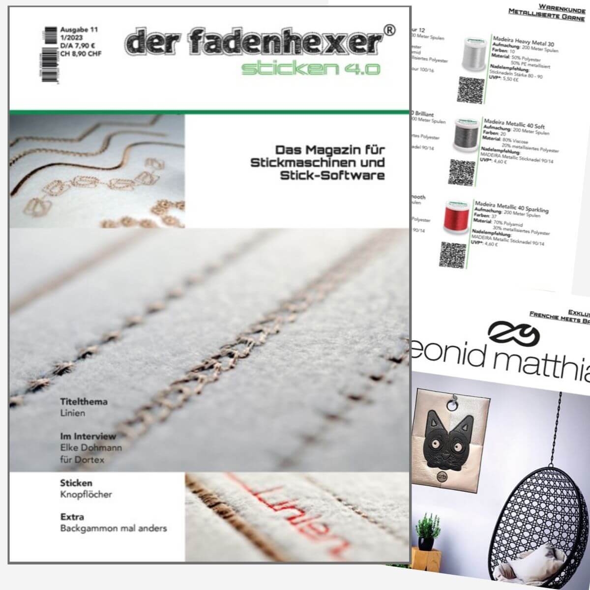 Sticken 4.0 - Das Magazin für Stickmaschinen
und Software  (German)