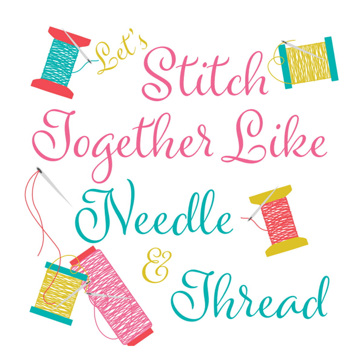 Stickdesign Love to Sew: Stitch Together (Download)