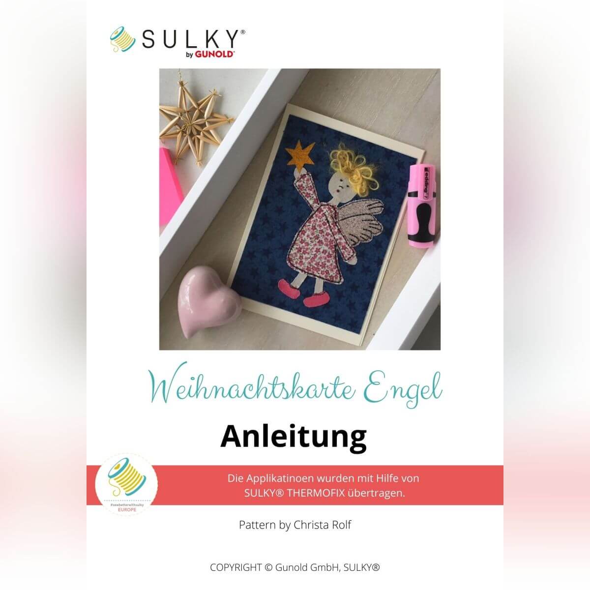 Weihnachtskarte Engel