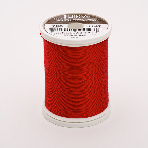 SULKY COTTON 30, 450m King Spulen -  Farbe 1147 Christmas Red