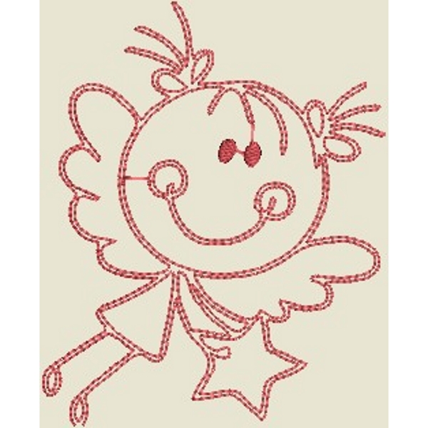 Stickdesign Schutzengel