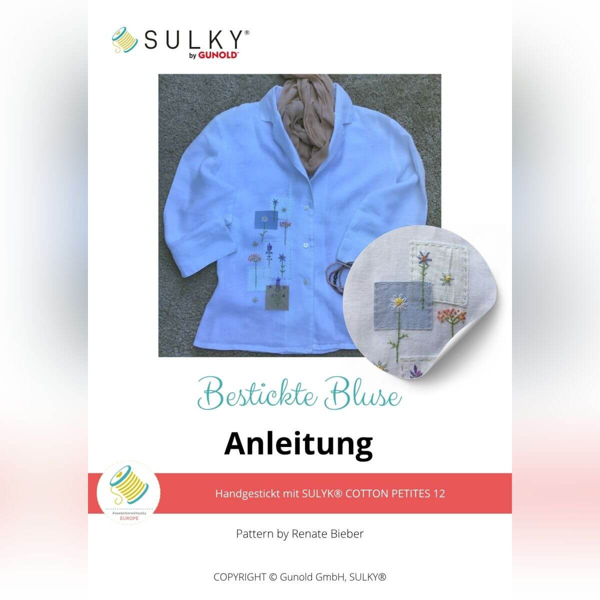 Bestickte Bluse