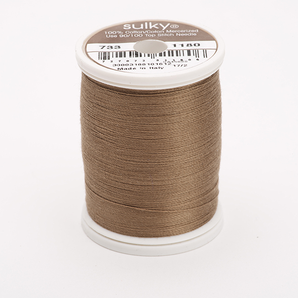 SULKY COTTON 30, 450m King Spulen -  Farbe 1180 Med. Taupe