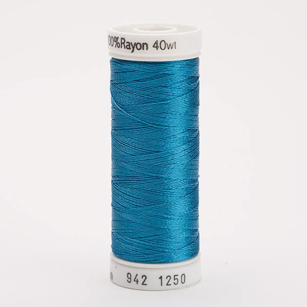 SULKY RAYON 40 farbig, 225m Snap Spulen -  Farbe 1250 Duck Wing Blue