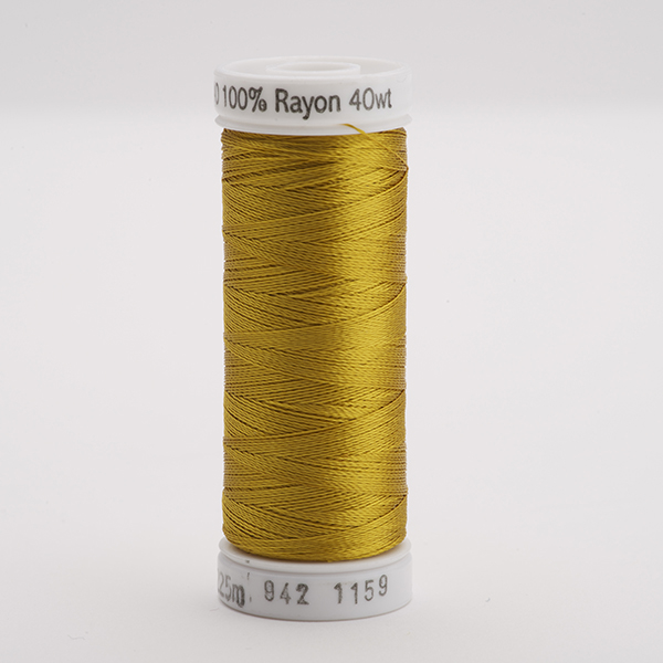 SULKY RAYON 40 coloured, 225m/250yds Snap Spools -  Colour 1159 Temple Gold