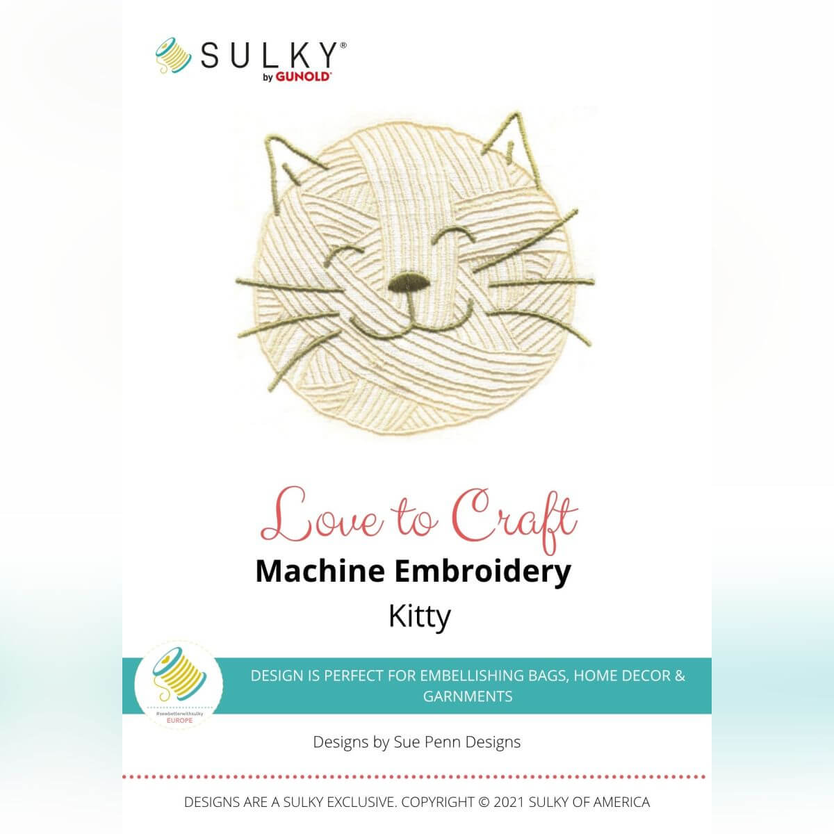 Stickdesign Love to Craft - Kitty (Download)