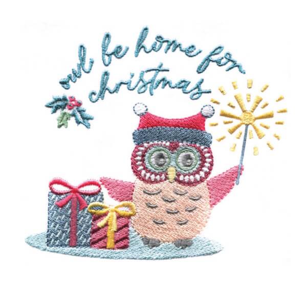 Stickdesign Owl Be Home for Christmas - Owl Be Home (Download) Stickdesign Owl Be Home for Christmas - Owl Be Home (Download)