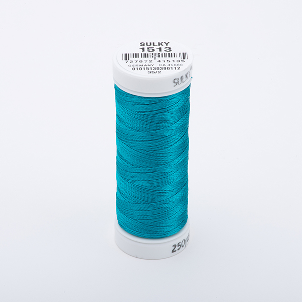 SULKY RAYON 40 coloured, 225m/250yds Snap Spools -  Colour 1513 Wild Peacock