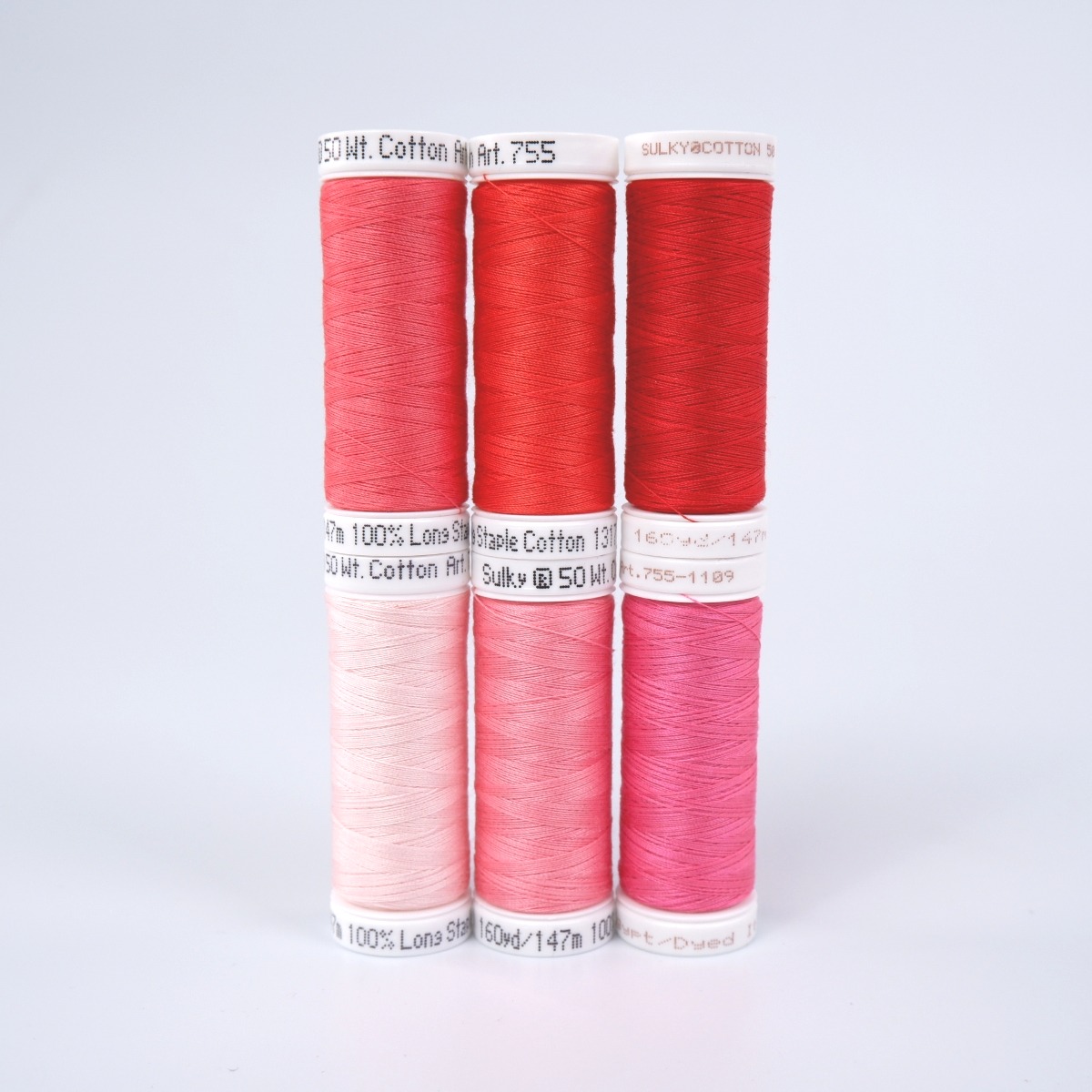 SULKY COTTON 50 - SWEETHEART (6x 147m
Snap Spools)