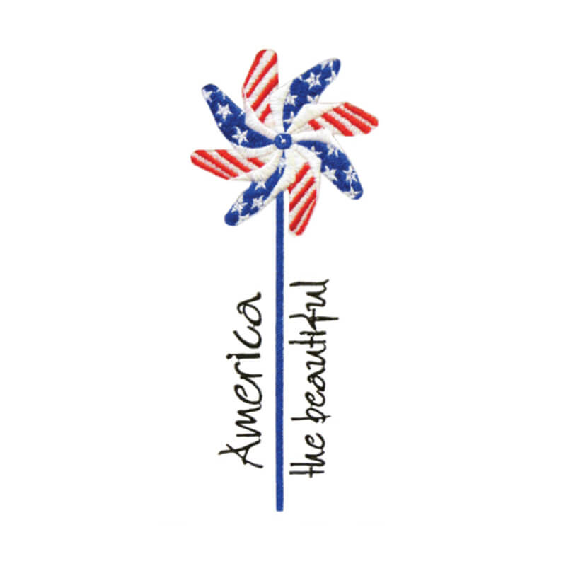 Stickdesign Patriotic: American Pinwheel (Download)