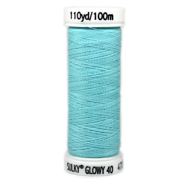 SULKY GLOWY,  100m Snap Spulen - Farbe 204 Blue