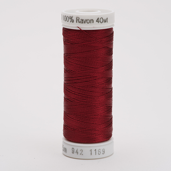 SULKY RAYON 40 farbig, 225m Snap Spulen -  Farbe 1169 Bayberry Red