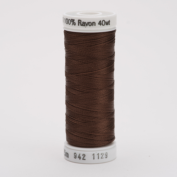 SULKY RAYON 40 farbig, 225m Snap Spulen -  Farbe 1129 Brown