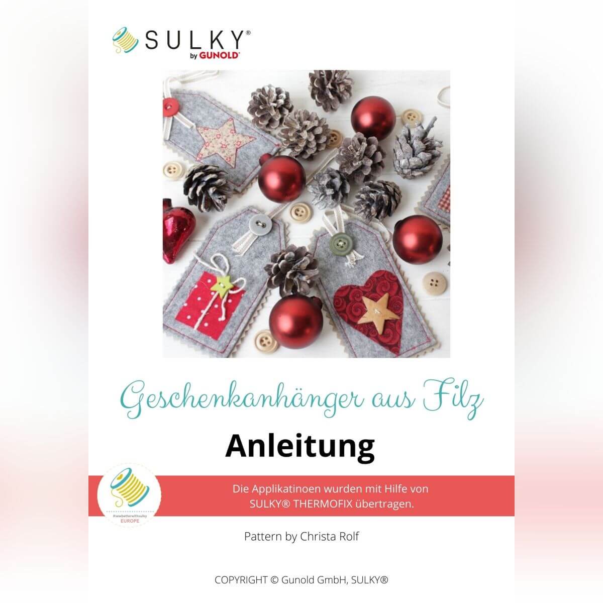 Geschenkanhänger aus Filz